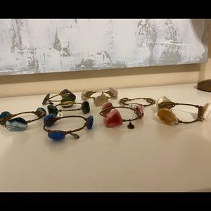 Set of 8 Bourbon and Bowtie Bracelets